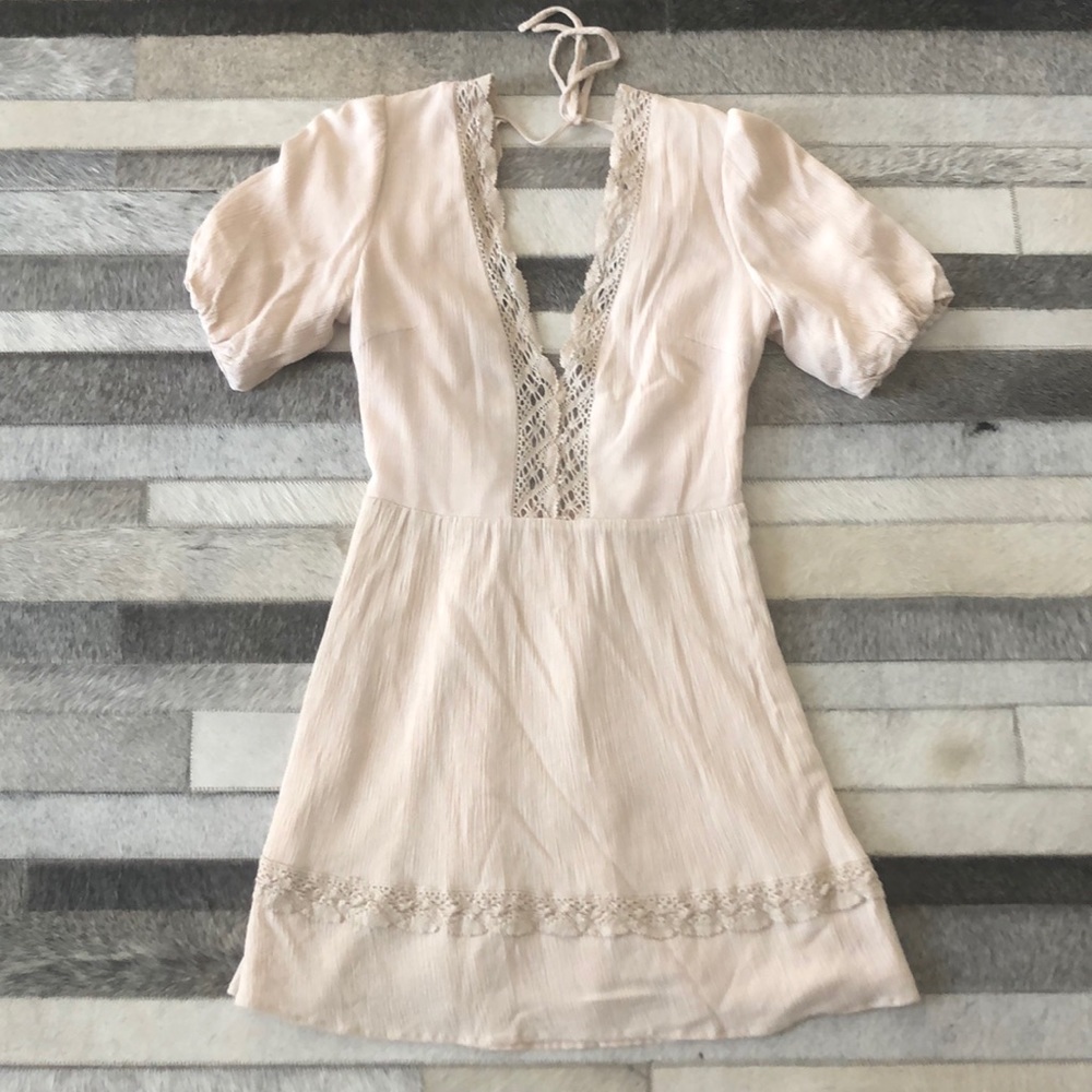 Cream beautiful, detailed dress!